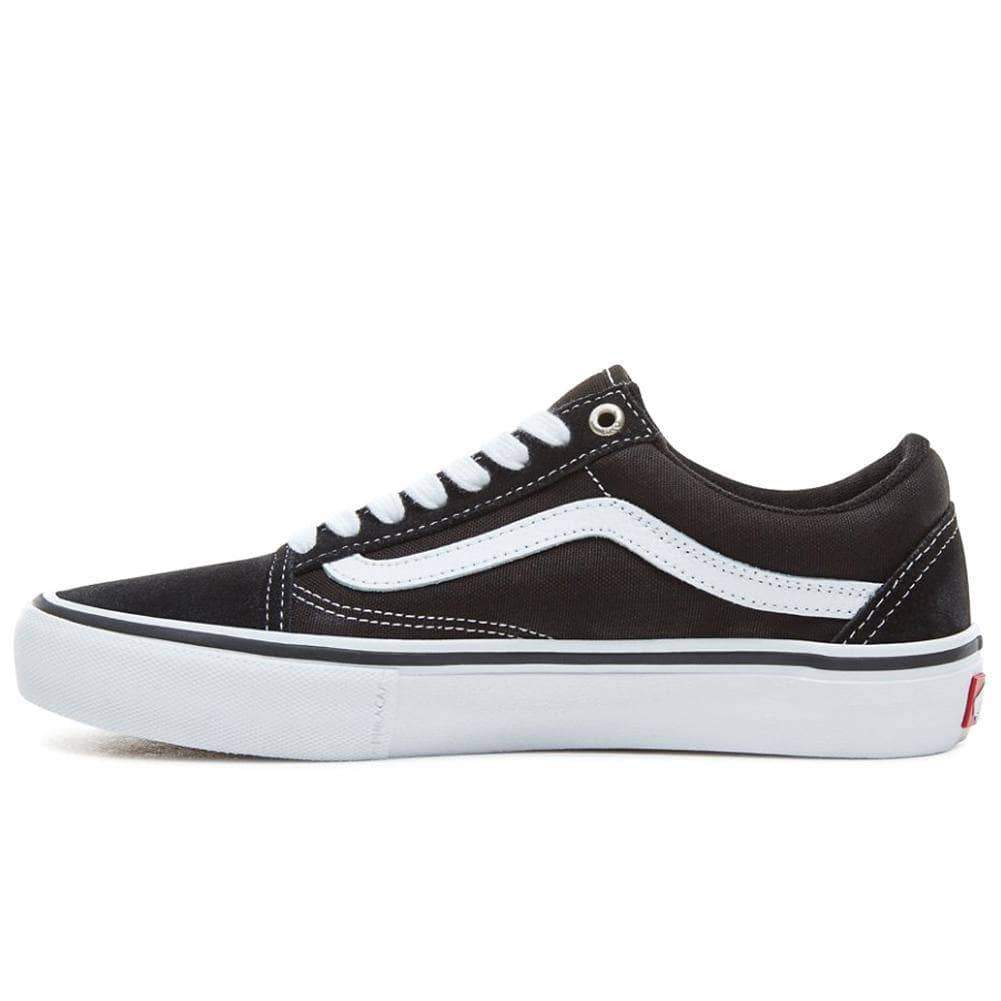 Vans Old Skool Pro Skate Shoes - Black White Mens Skate Shoes by Vans