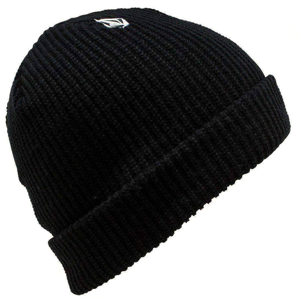 Volcom Full Stone Beanie Black N/A Fold Beanie Hat by Volcom
