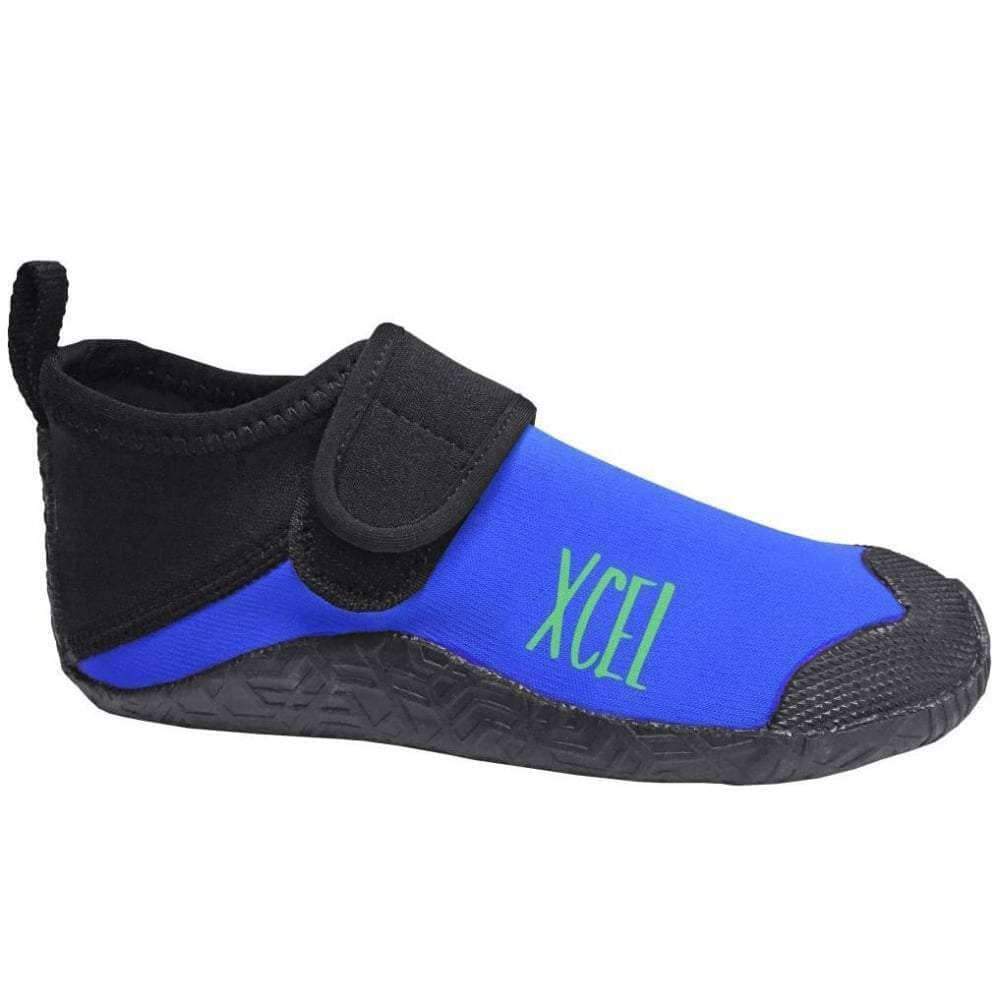 Xcel Youth 1mm Reef Walker Wetsuit Boots in Electric Blue Reef Boots by Xcel