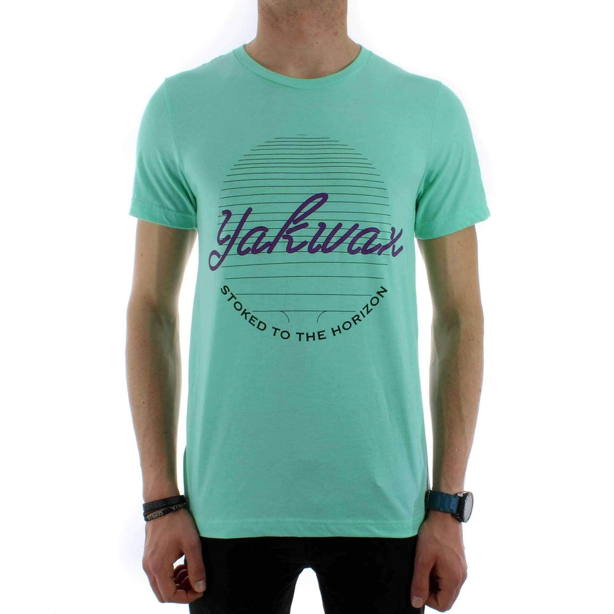 Yakwax Horizon of Stoke T-Shirt in Mint - Mens Graphic T-Shirt by Yakwax