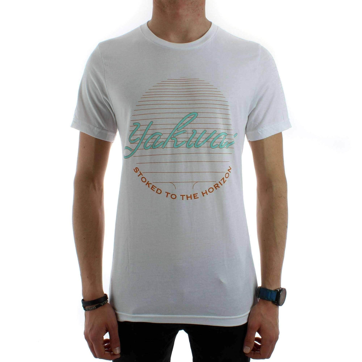Yakwax Horizon of Stoke T-Shirt in White - Mens Graphic T-Shirt by Yakwax