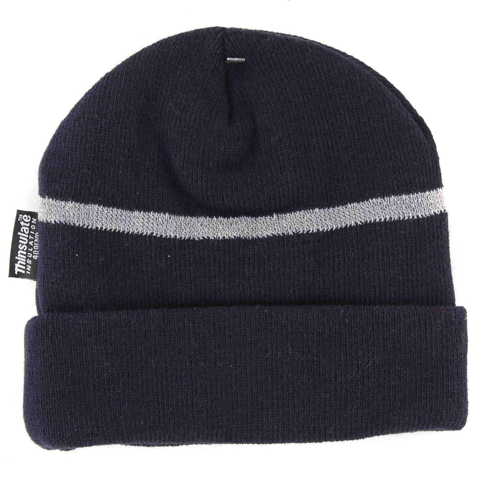 Yakwax Reflecto Thinsulate Junior Beanie in Navy Kids Beanie Hat by Yakwax